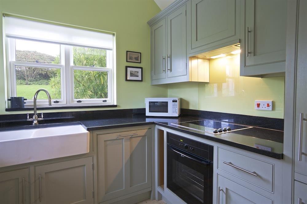 Beautiful hand crafted kitchen at Warren Cottage in Little Dartmouth Farm, Nr Dartmouth