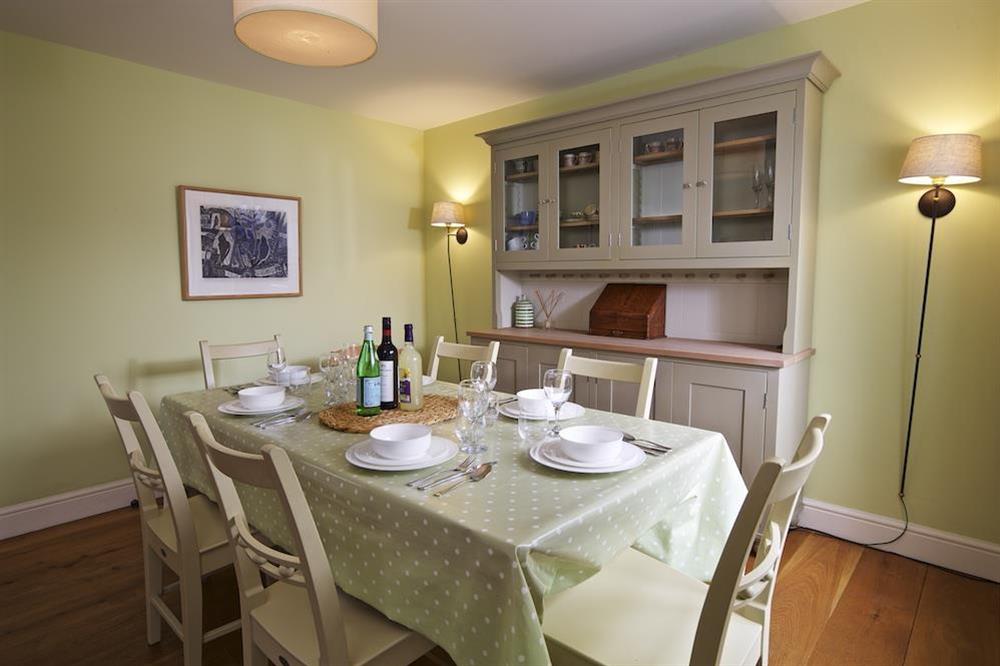 Spacious dining/sitting area at Warren Cottage in Little Dartmouth Farm, Nr Dartmouth