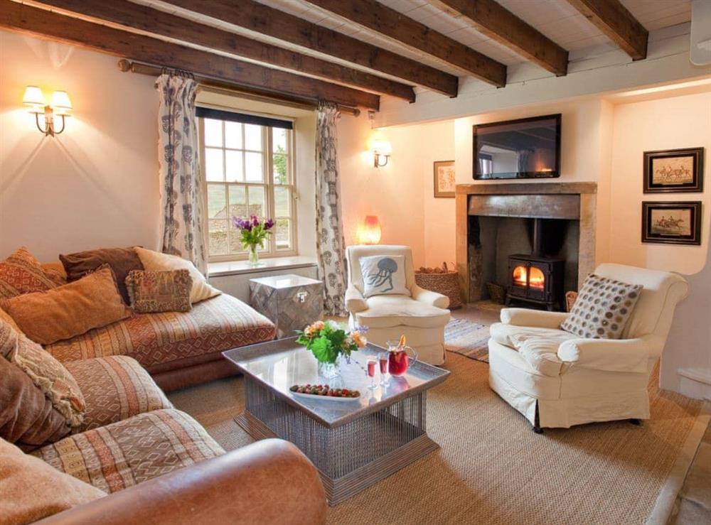 Living room at Warren Farmhouse in Kildale, near Whitby, North Yorkshire