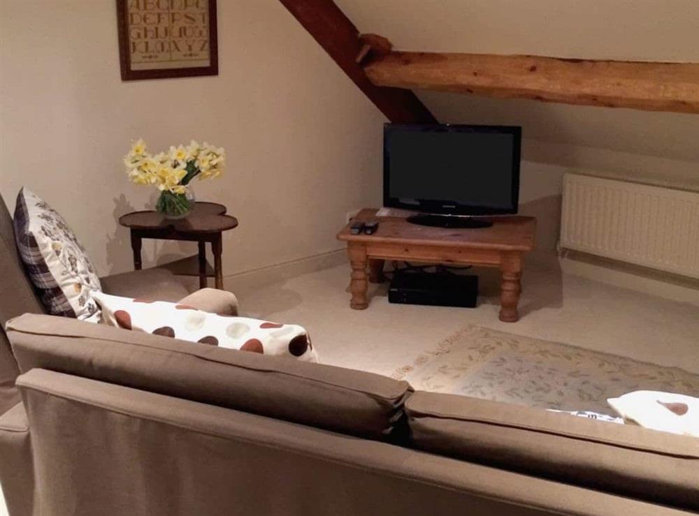 Top floor TV area at Warren Farmhouse in Kildale, near Whitby, North Yorkshire