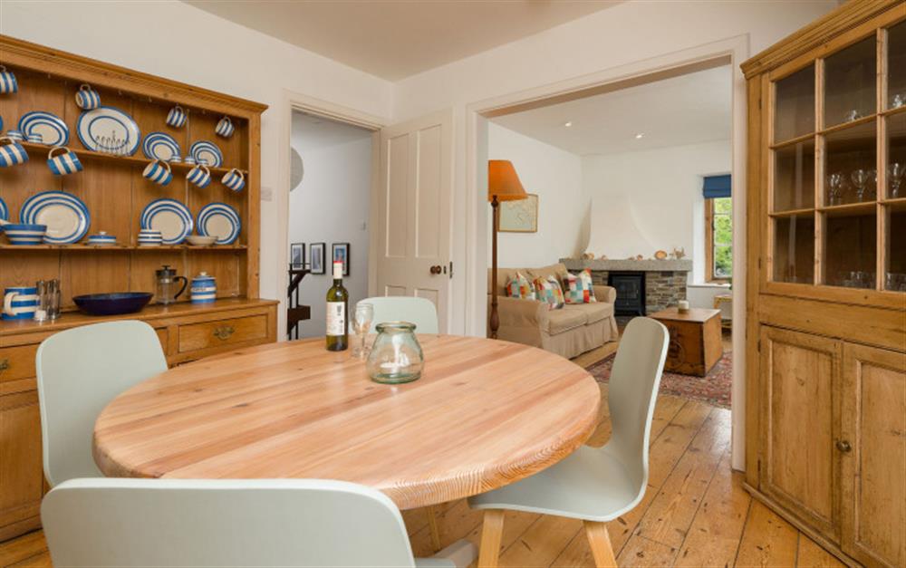 Dining area at Warren Point Cottage in Newton Ferrers
