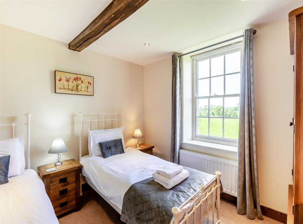 Twin bedroom at Warth House in Ingleton, near Settle, North Yorkshire