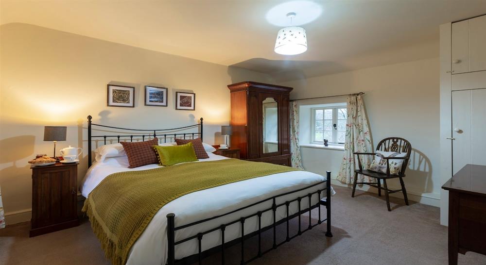 The double bedroom at Wasdale Hall Lodge in Gosforth, Cumbria