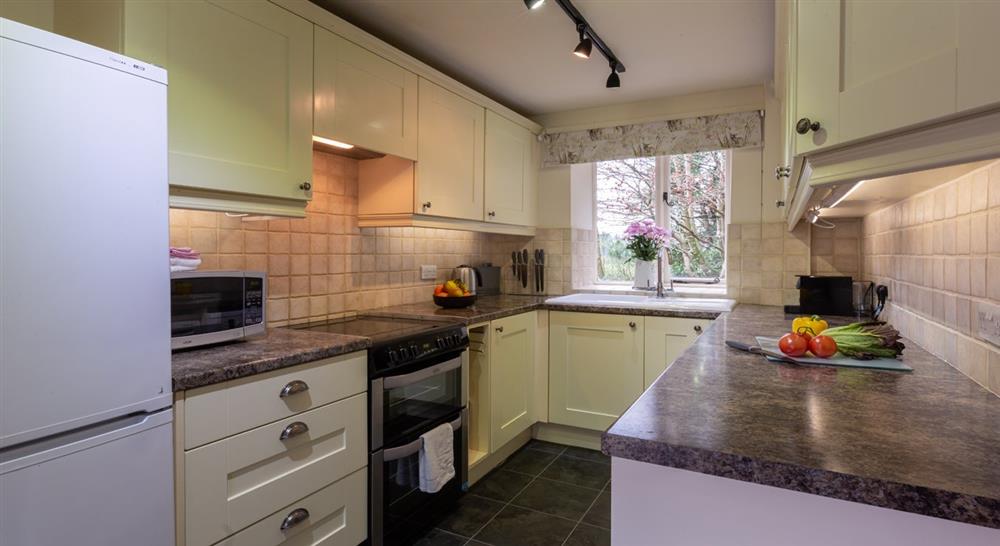 The kitchen at Wasdale Hall Lodge in Gosforth, Cumbria