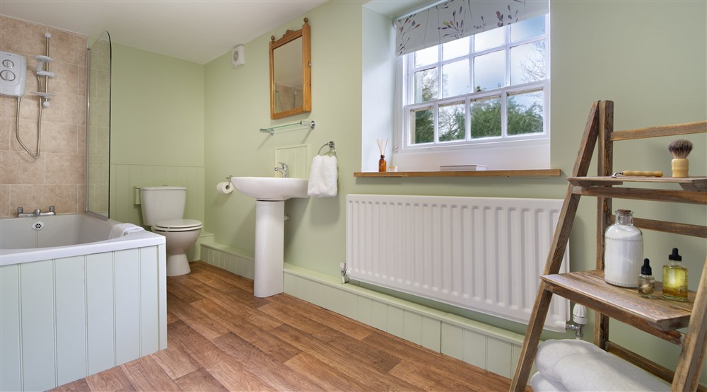 The bathroom at Wash House Cottage in Morpeth, Northumberland