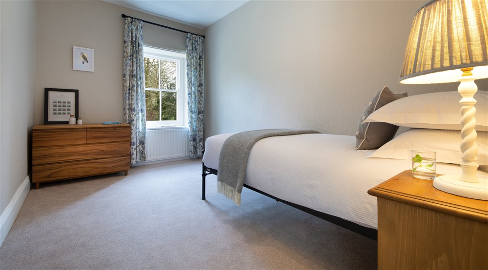 The single bedroom at Wash House Cottage in Morpeth, Northumberland
