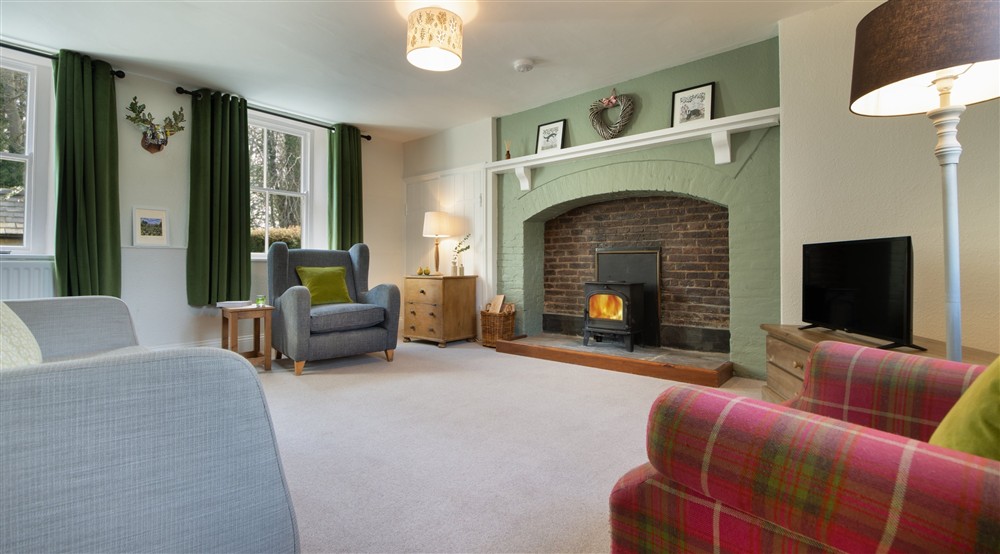 The sitting room at Wash House Cottage in Morpeth, Northumberland