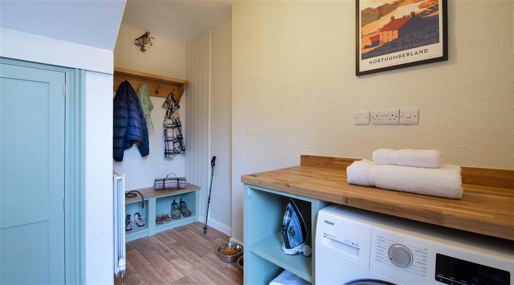The utility and boot room at Wash House Cottage in Morpeth, Northumberland