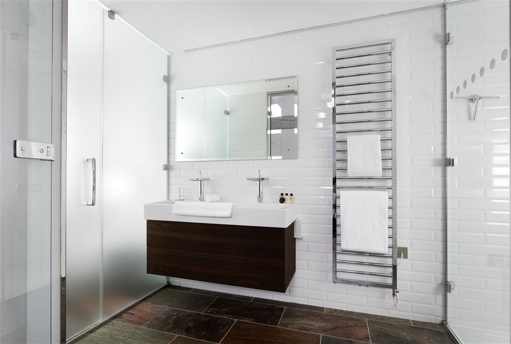 En-suite shower room at Wassell Barn, Craven Arms