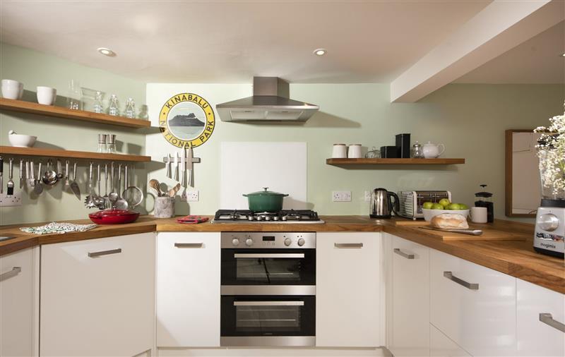 The kitchen at Wasson Cottage, Cornwall