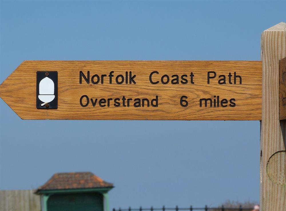 Norfolk Coastal Path at Watchkeepers Cottage in Mundesley, Norfolk