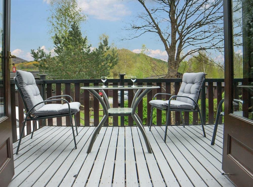 Take advantage of the decked area and outdoor seating at Watendlath  in Keswick, Cumbria