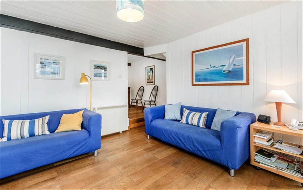 Comfortable seating in the lounge at Water Cottage in Lyme Regis