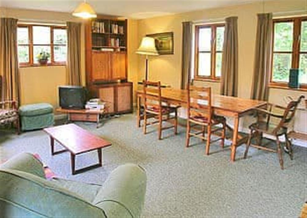 Living room/dining room at Water Hall Cottage in Kettlebaston, Suffolk