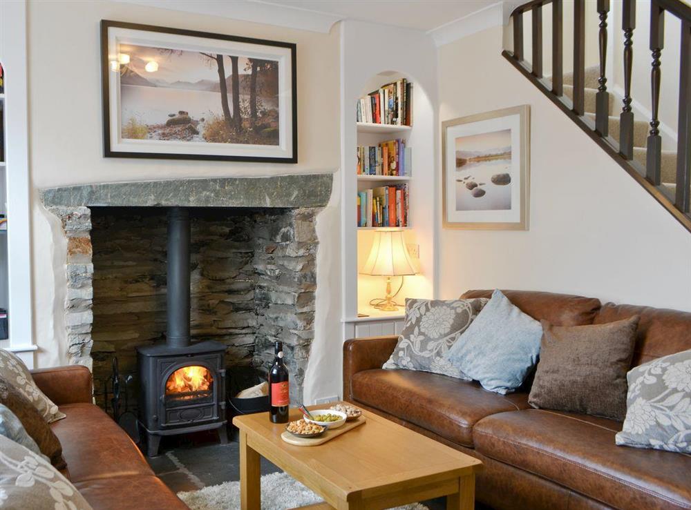 Comfy living room at Water Howes Cottage in Ambleside, Cumbria