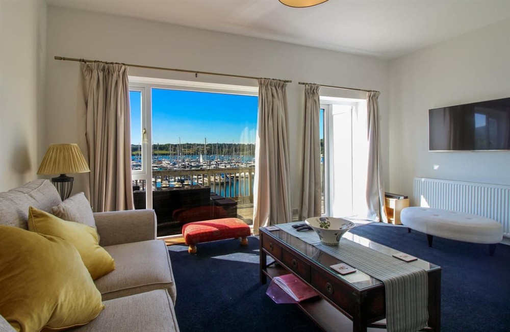 Living area at Water Side in Falmouth, Cornwall