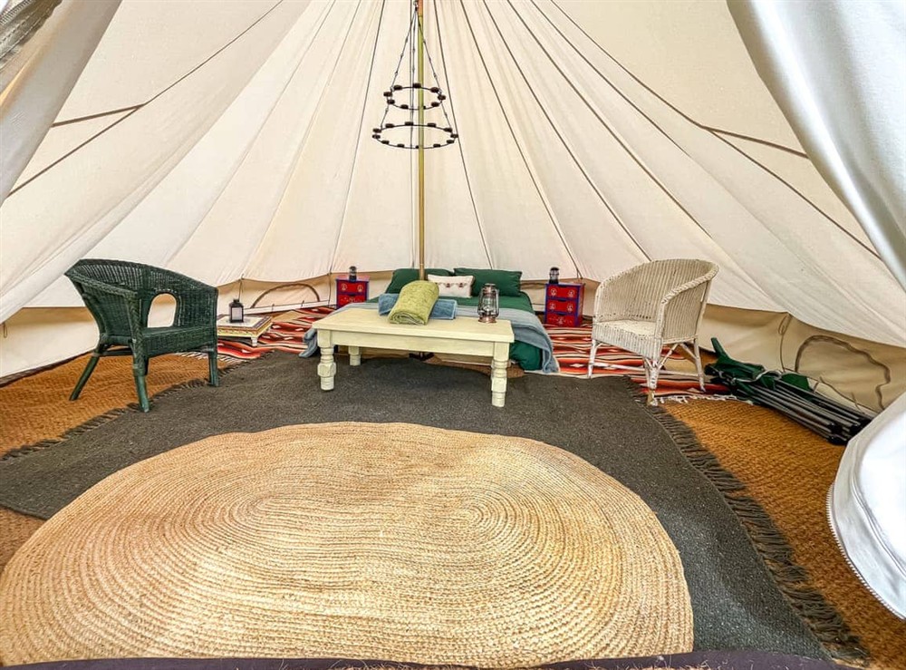 Open plan living space at Water Vole in Shadoxhurst, Ashford, Kent