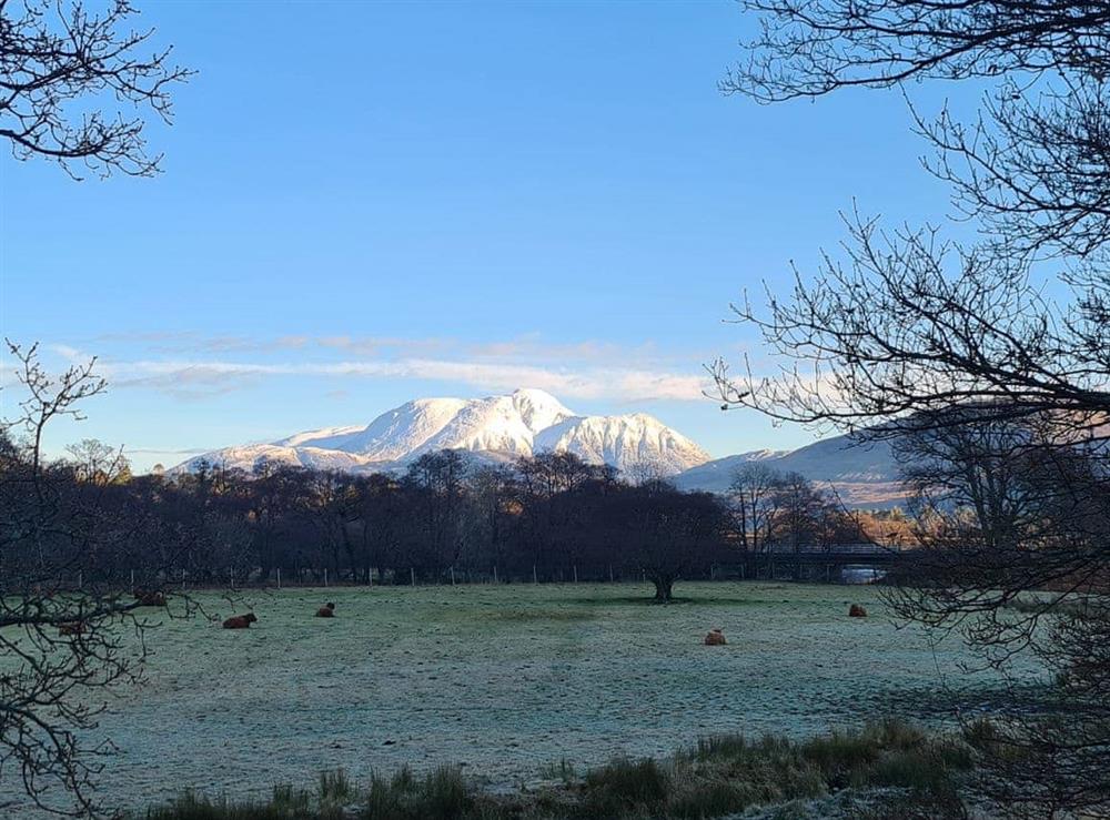 Britain’s highest mountain dominating the local landscape