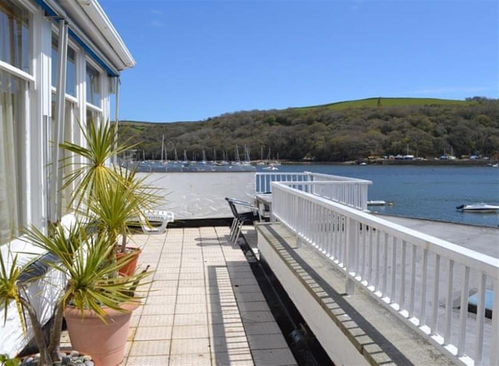 Located in a spectacular position with enviable harbour and sea views at Waterfront Apartment in Fowey, Cornwall