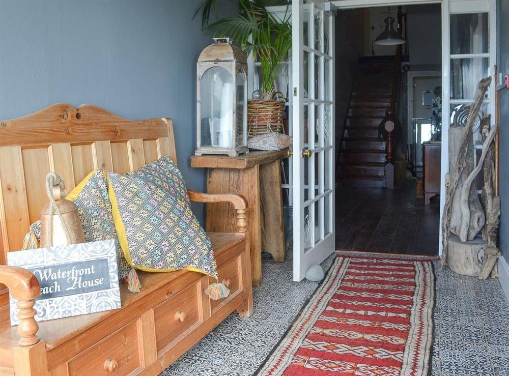 Hallway at Waterfront Beach House in Criccieth, near Porthmadog, Gwynedd