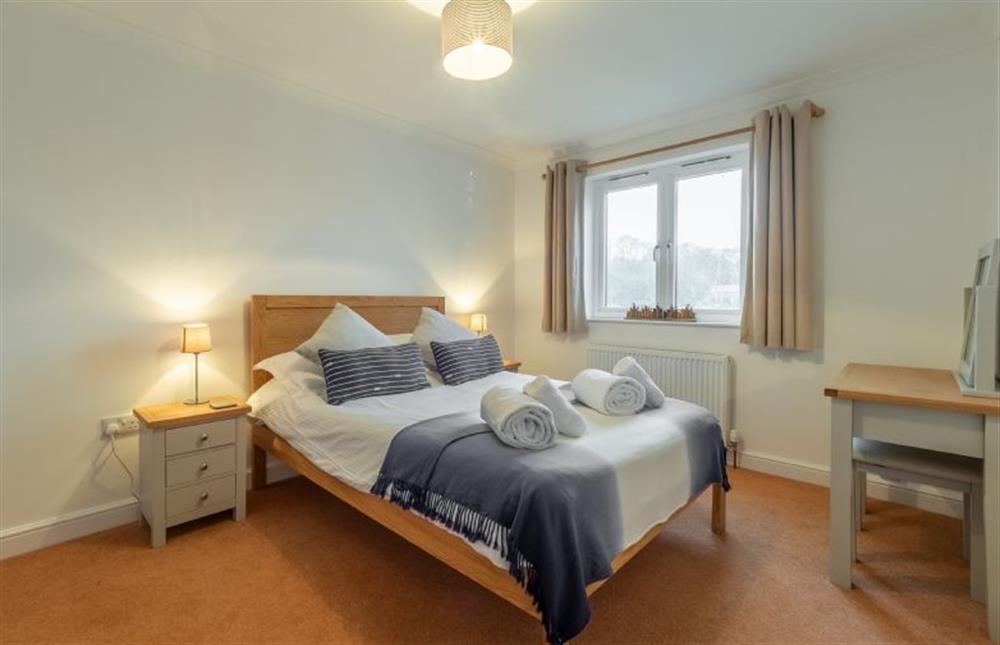 Bedroom two with marina views at Waterfront House, Malpas, Truro 