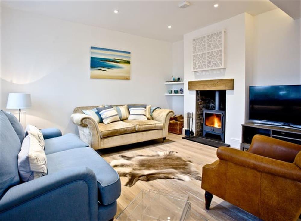 Living area at Waterfront in , Torcross