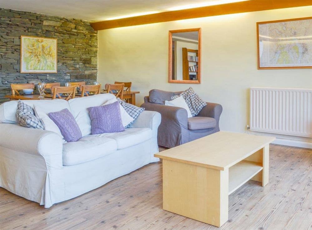 Comfortable living room with wonderful views at Waterhead Studio in Nr. Ambleside, Cumbria