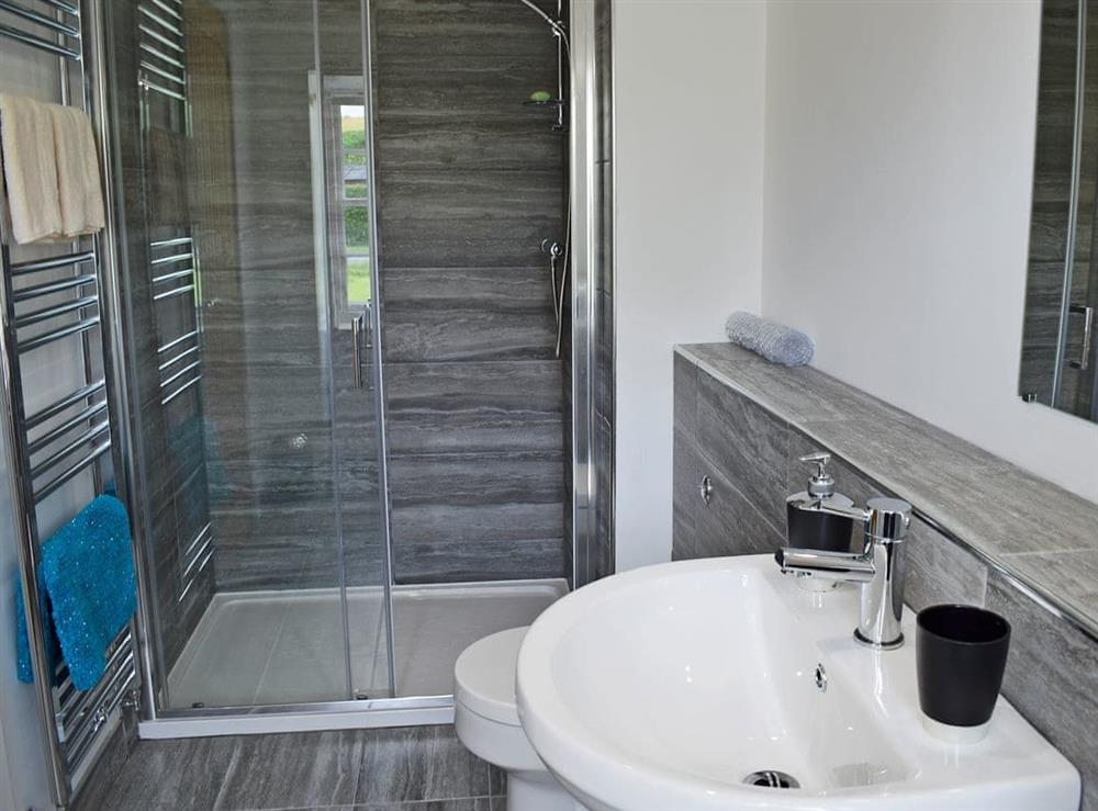 En-suite with shower cubicle (photo 2) at Waterloo Farm House in Waterloo, near Dunkeld, Perthshire