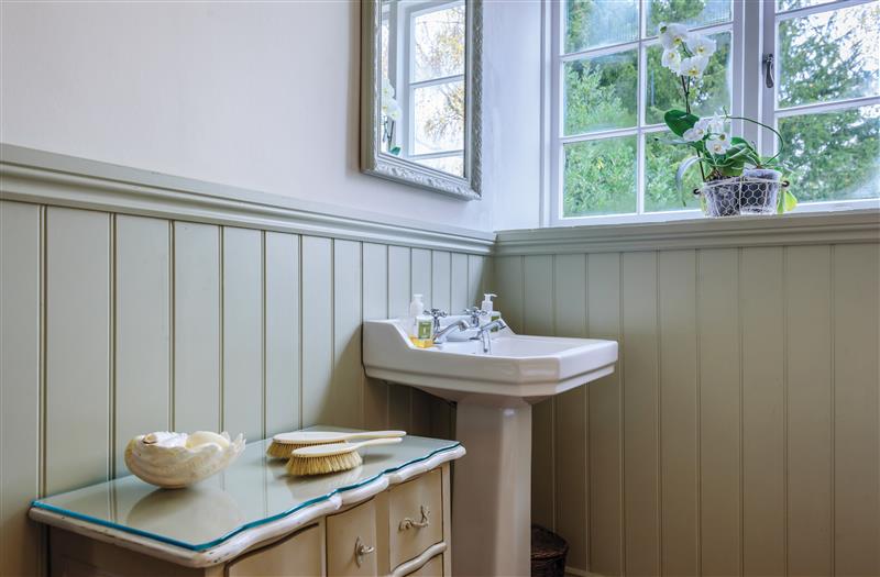 This is the bathroom at Waterloo Mill Cottage, Wotton-Under-Edge