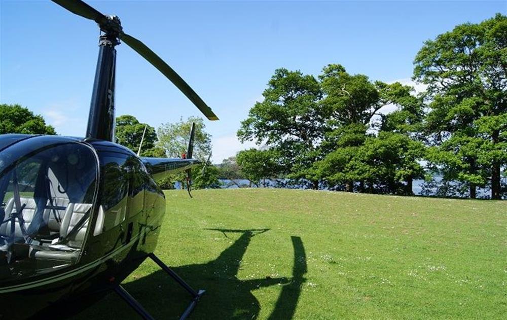 Arrive in style at Waternook in a private helicopter at Waternook, Ullswater