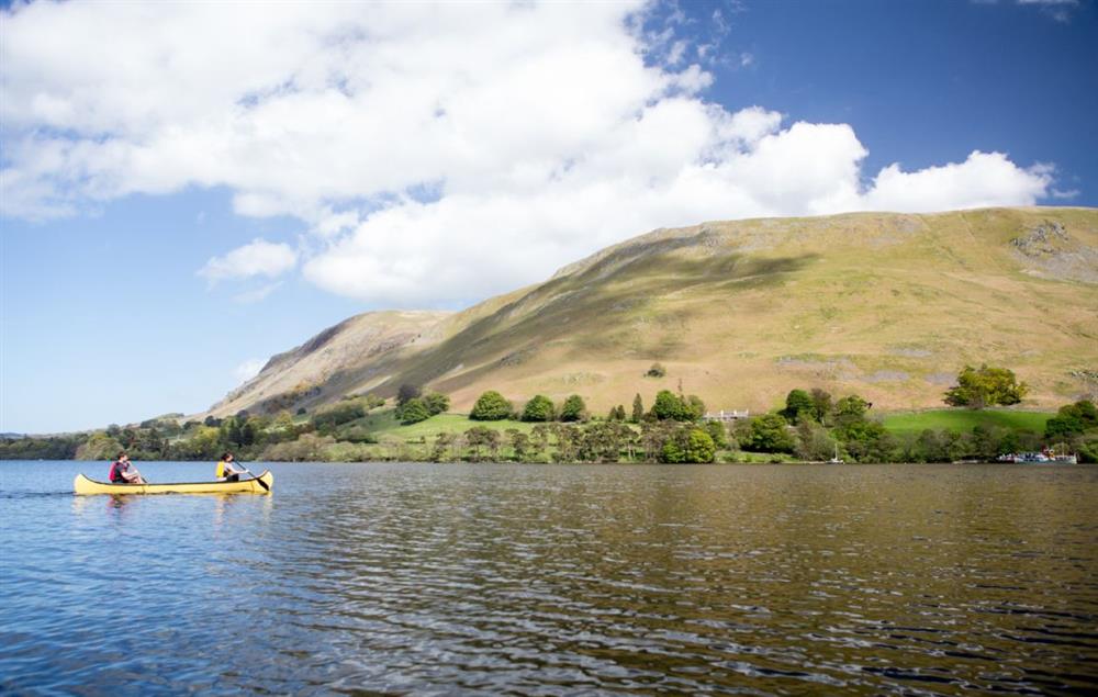 Guests can canoe on the lake and take in the views from a new perspective at Waternook, Ullswater