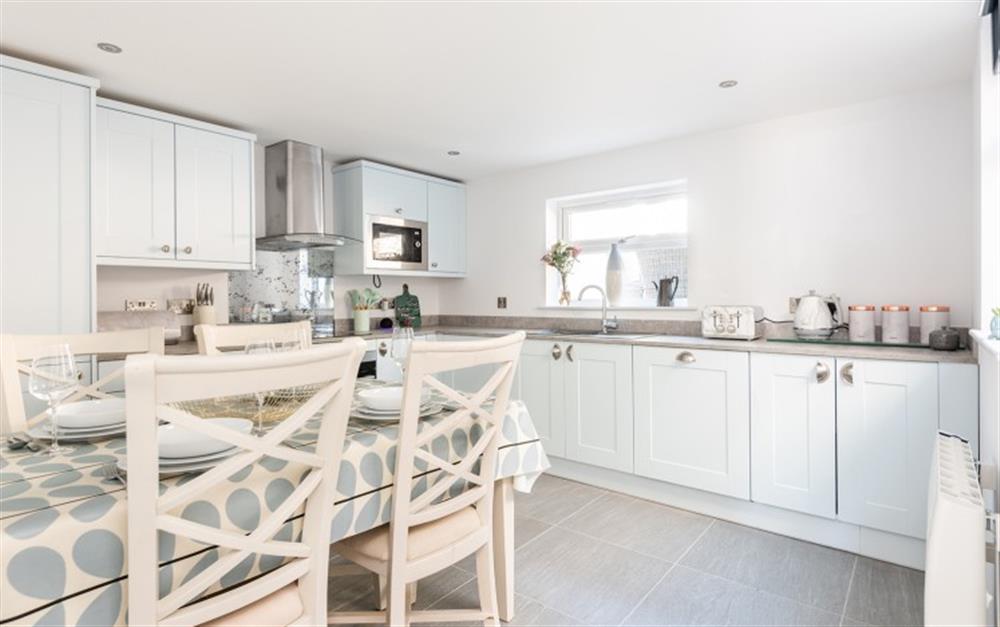 Beautifully fitted kitchen at Waters Edge in Beesands