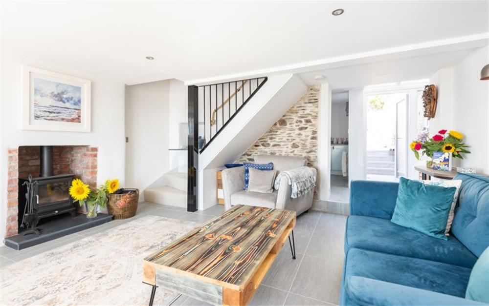 Tasteful, stylish interiors and a log burner! at Waters Edge in Beesands