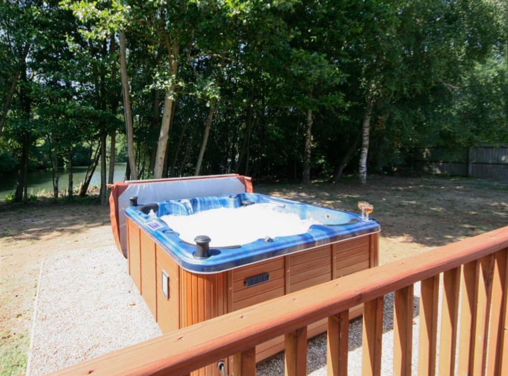 Hot tub at Waters Edge in Pentney, near Kings Lynn, Norfolk