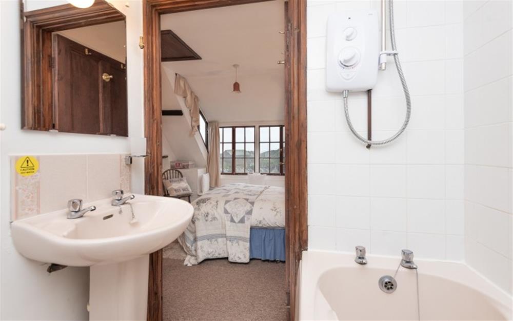 This is the bathroom at Waters Edge in Polperro