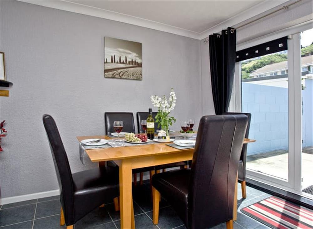 Dining Area at Waters Edge in Portreath & St Agnes, West Cornwall