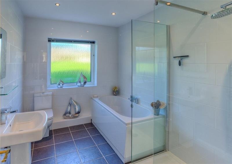 This is the bathroom at Waters Reach, Abersoch