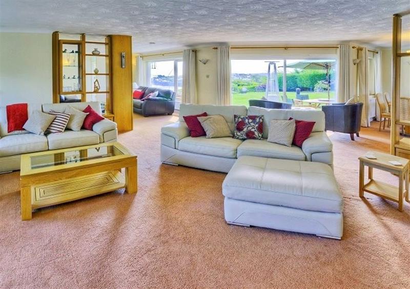 This is the living room at Waters Reach, Abersoch