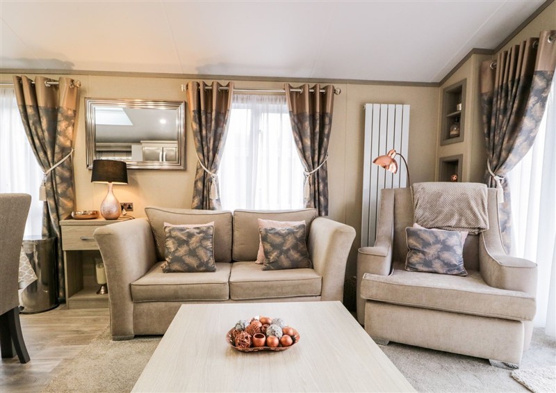 Enjoy the living room at Waters Reach, White Cross Bay Holiday Park near Troutbeck Bridge