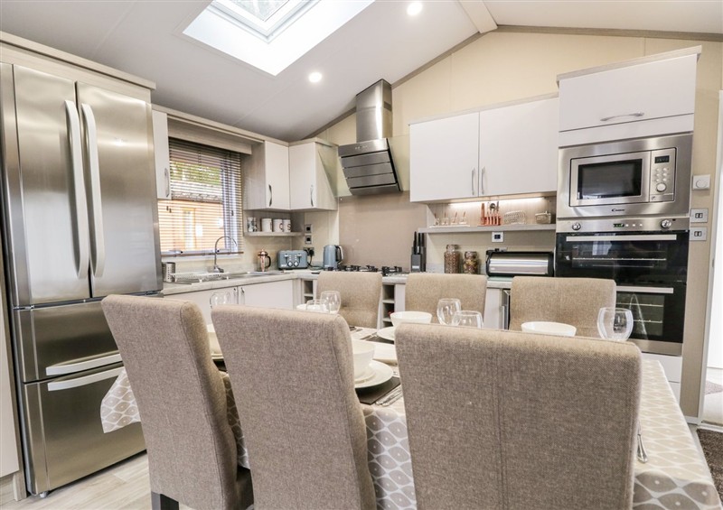 Kitchen at Waters Reach, White Cross Bay Holiday Park near Troutbeck Bridge