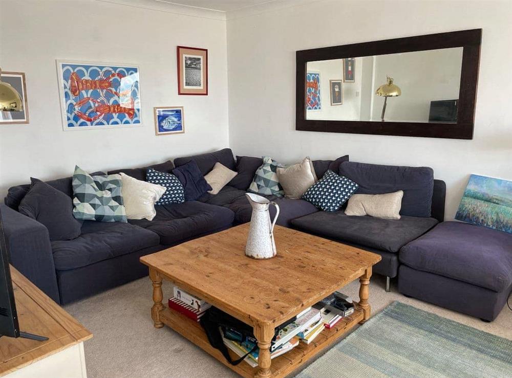 Living room at Watersedge House in Hayling Island, Hampshire