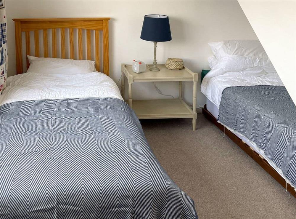Twin bedroom at Watersedge House in Hayling Island, Hampshire