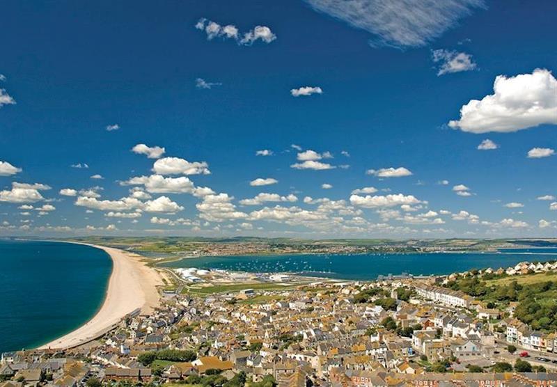 Chesil Beach and Portland Harbour at Waterside Holiday Park and Spa in Weymouth, Dorset