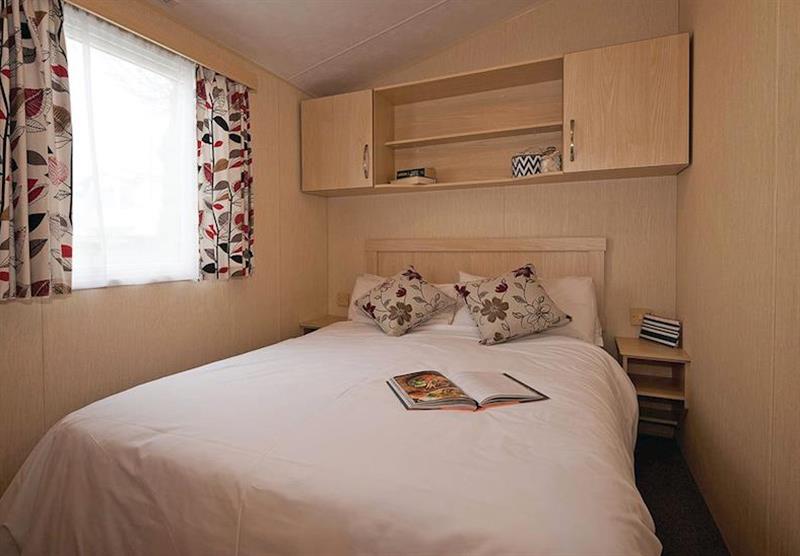 Double bedroom at Waterside Holiday Park and Spa in Weymouth, Dorset
