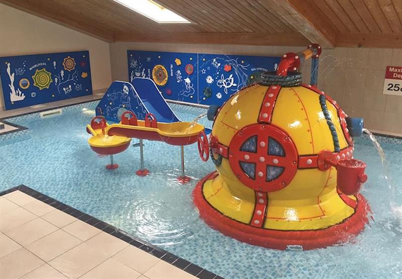 Indoor pool and water based play area at Waterside Holiday Park and Spa in Weymouth, Dorset