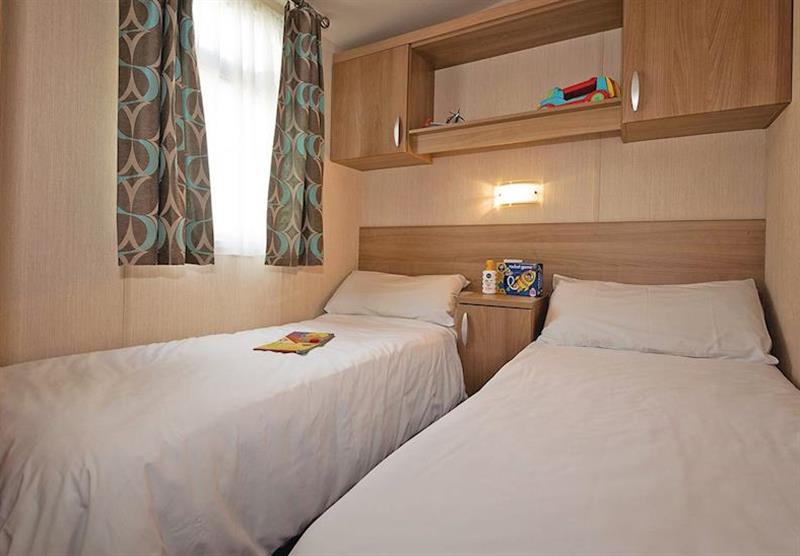 Twin bedroom in Provence at Waterside Holiday Park and Spa in Weymouth, Dorset