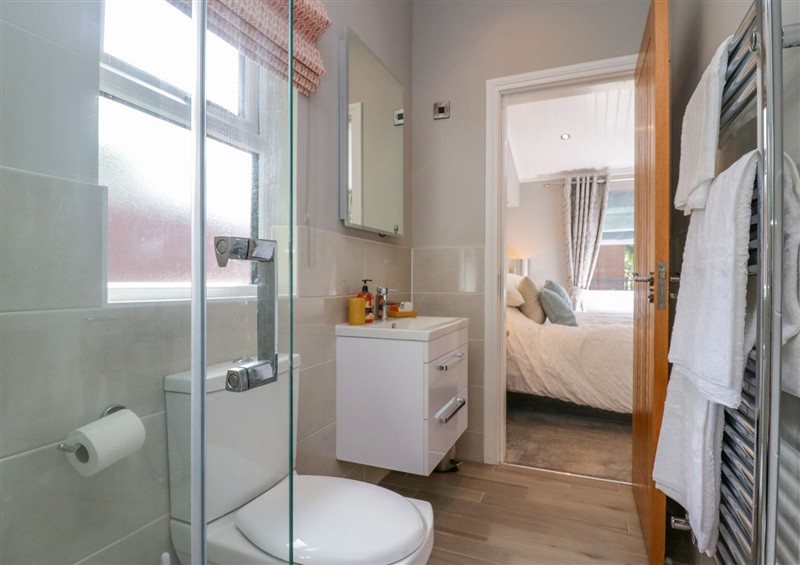 The bathroom at Waterside Lodge, 55A Bowness