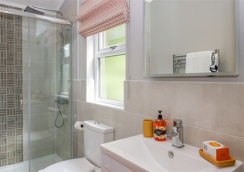 This is the bathroom at Waterside Lodge, 55A Bowness