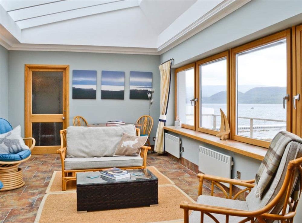 Living room at Waterside in Tighnabruaich, Argyll
