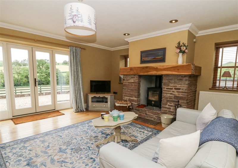 This is the living room at Waun Yscir, Merthyr Cynog near Brecon